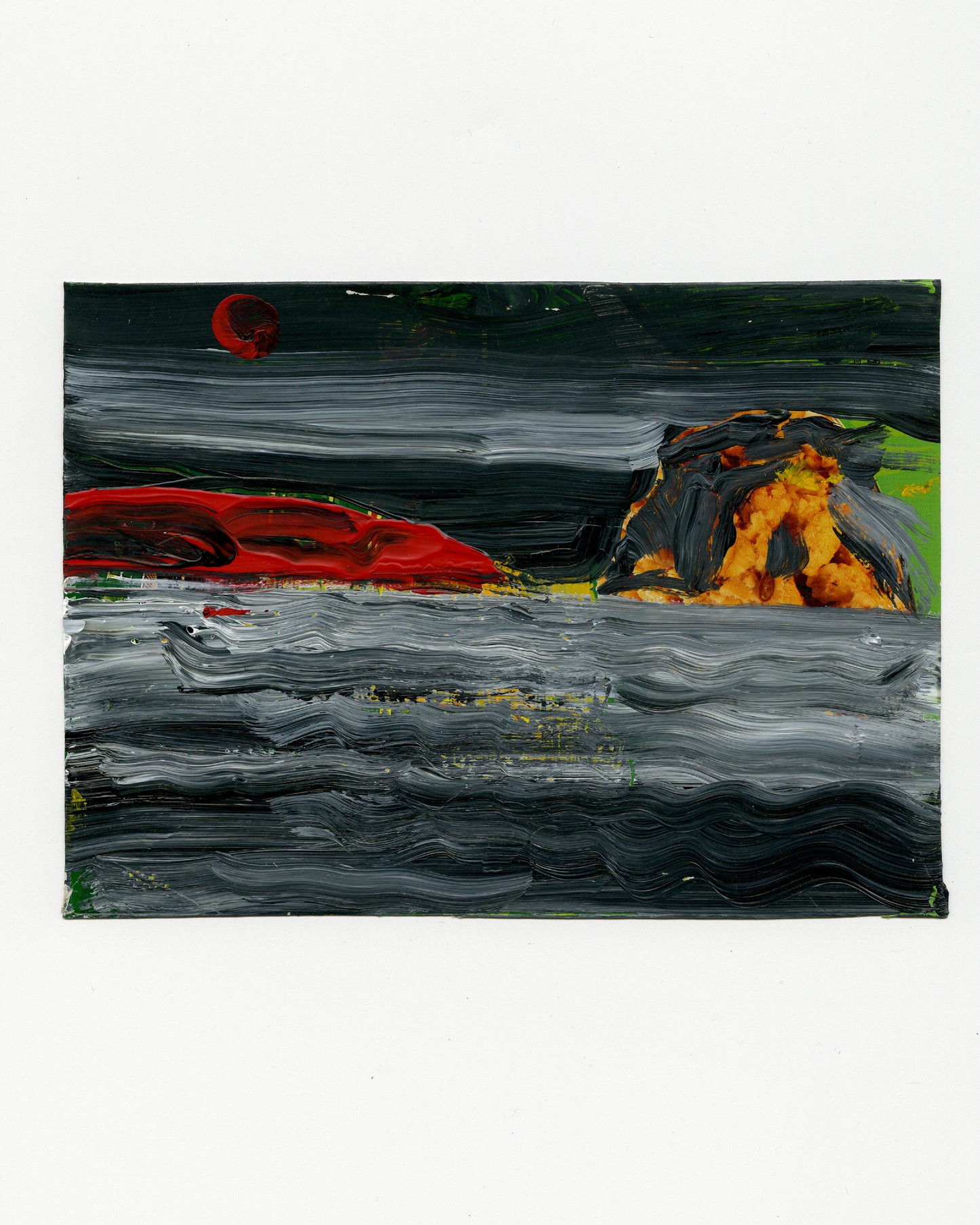 Breakers (after Gustave Courbet’s Sea with Three Boats, 1869)