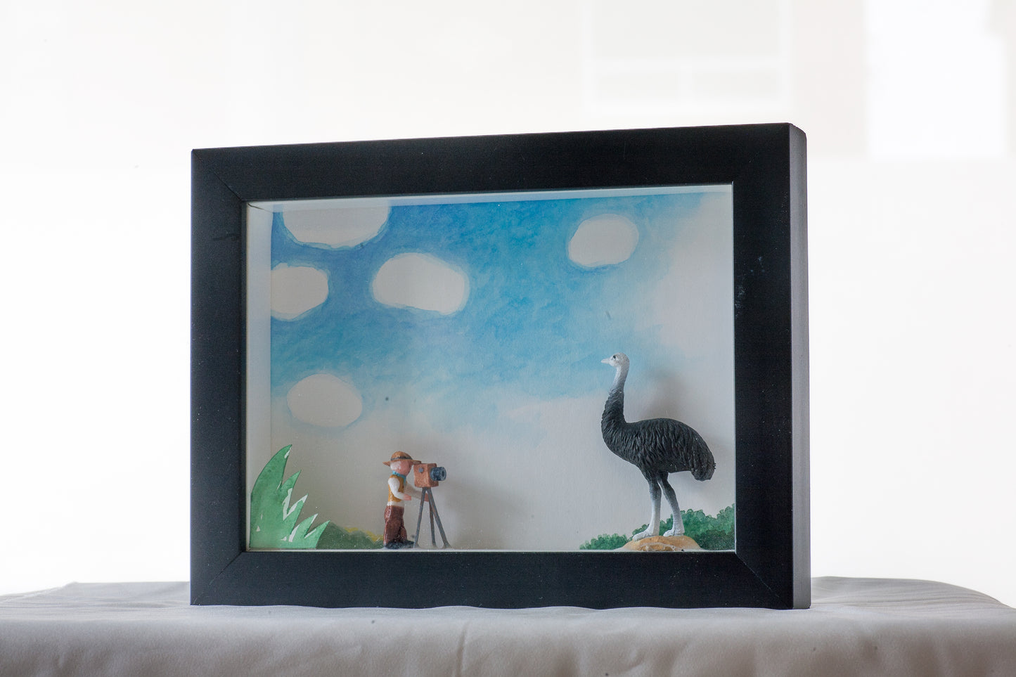 The photographer and the Ostrich